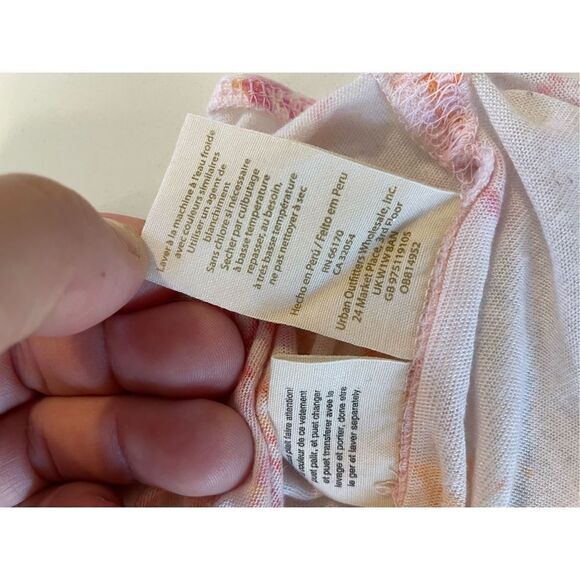 Free People Women's Tourist Tee Blush Combo Pink Floral Sz Small - Picture 5 of 5